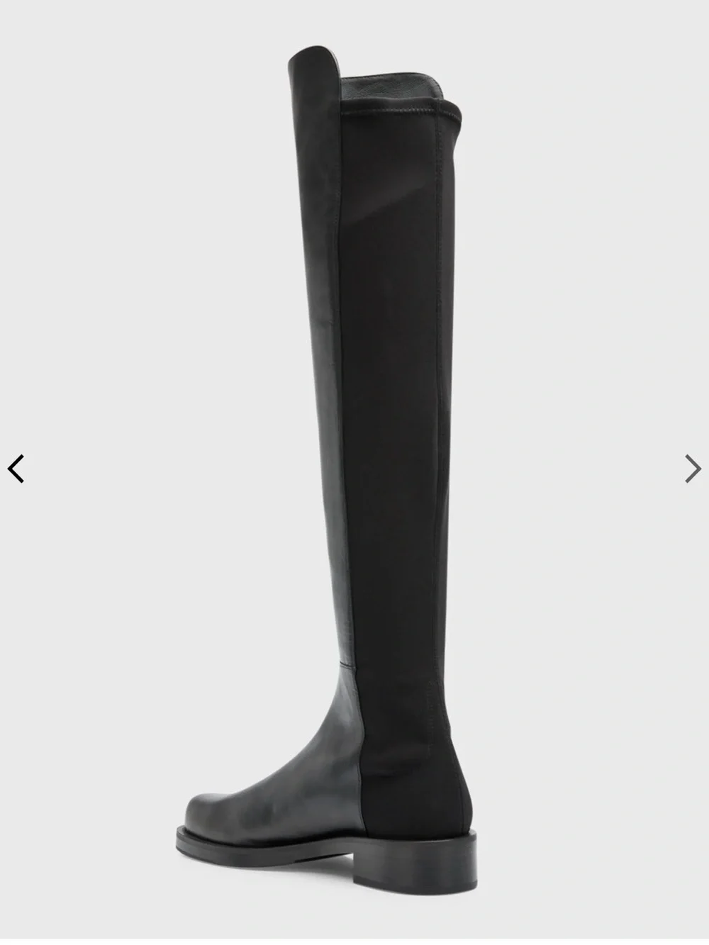 Stuart Weitzman 50/50 black Leather Over-the-Knee Boot, Size 7, GUC
